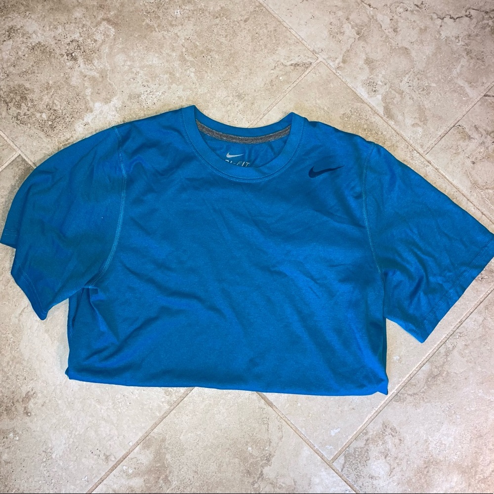 Turquoise Nike Dri Fit shirt